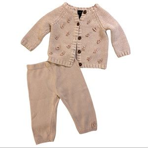 Cynthia Rowley Pink Sweater pants set size 3-6 mo